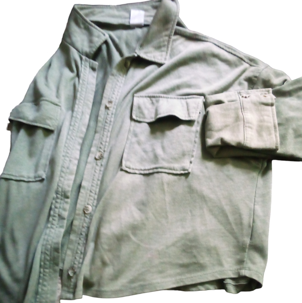 Olive Green sz(19) No Boundaries cotton & polyester jacket
